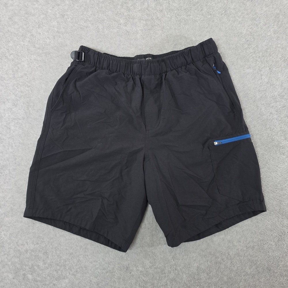 Outerknown Mens 8" Adventure Hybrid Unlined Shorts Medium Black Fishing Hiking
